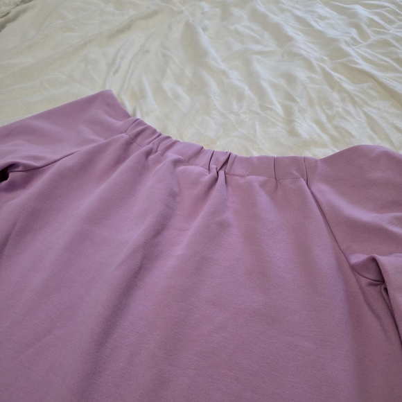 Tuckernuck Lilac Miranda Off the Shoulder Blouse - Picture 5 of 10